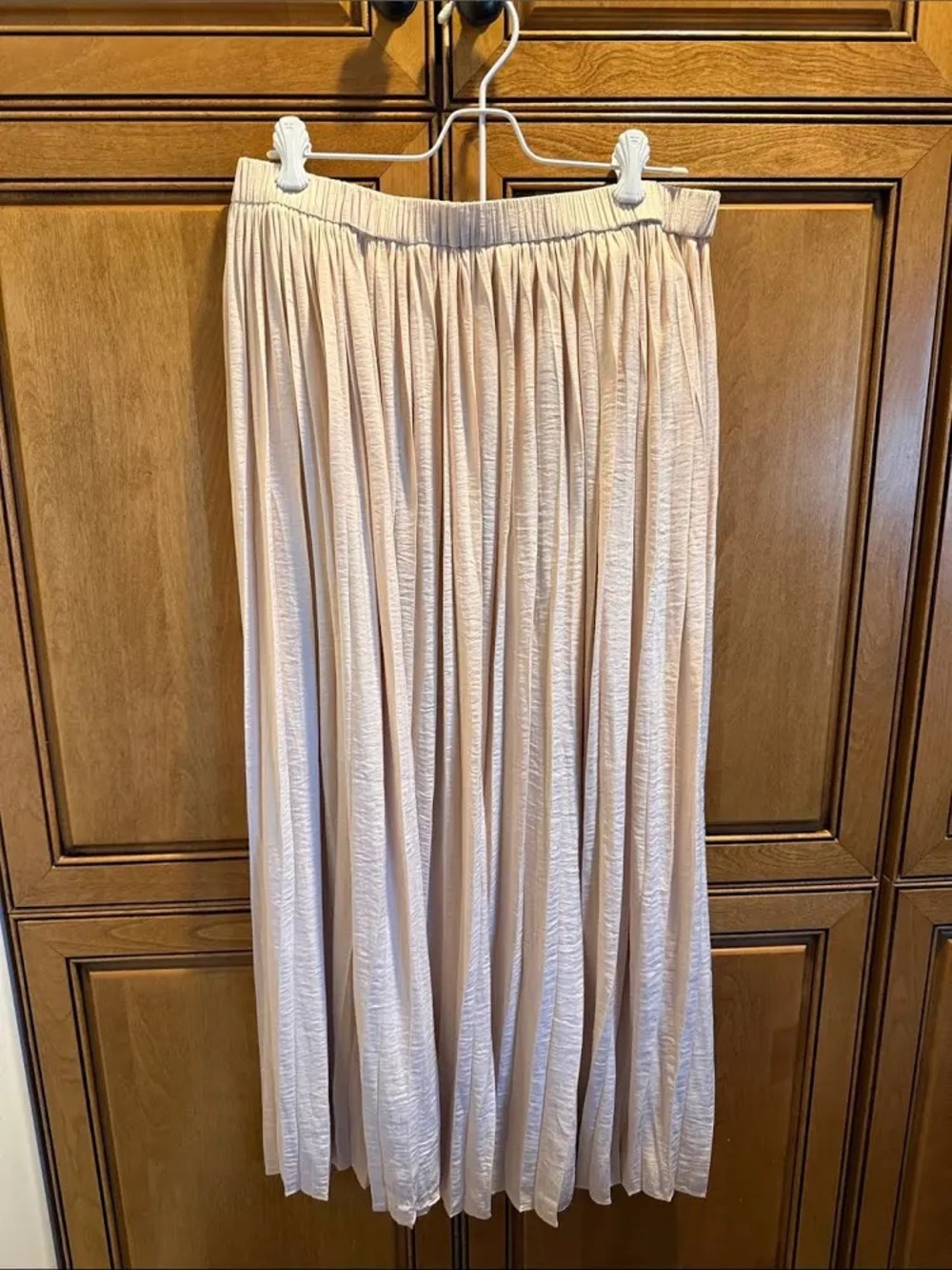 Philosophy Pleated Maxi Skirt - Light Cream